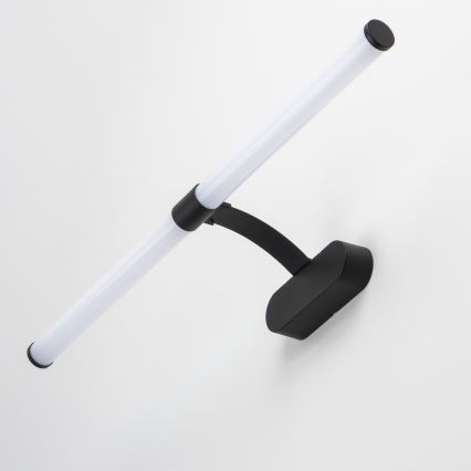 Brilagi - Lampă LED pentru oglindă de baie 2 în 1 TUBEO, 8 W / 230 V, 60 cm, IP44, negru