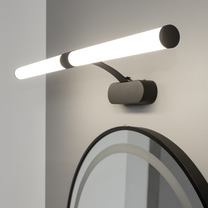 Brilagi - Lampă LED pentru oglindă de baie 2 în 1 TUBEO, 8 W / 230 V, 60 cm, IP44, negru