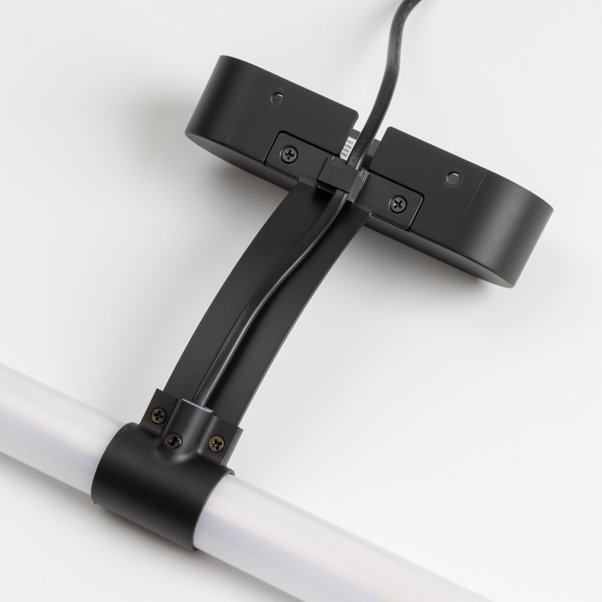 Brilagi - Lampă LED pentru oglindă de baie 2 în 1 TUBEO, 8 W / 230 V, 60 cm, IP44, negru