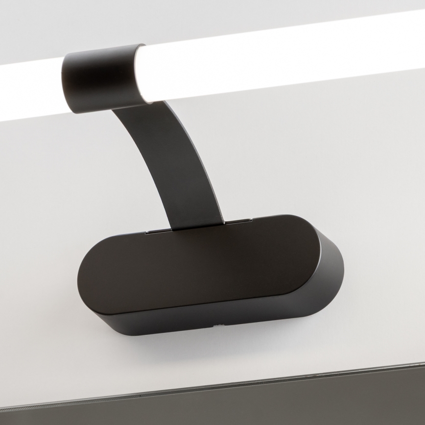 Brilagi - Lampă LED pentru oglindă de baie 2 în 1 TUBEO, 8 W / 230 V, 60 cm, IP44, negru