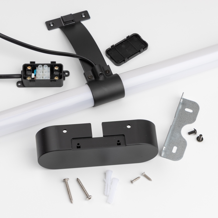 Brilagi - Lampă LED pentru oglindă de baie 2 în 1 TUBEO, 8 W / 230 V, 60 cm, IP44, negru