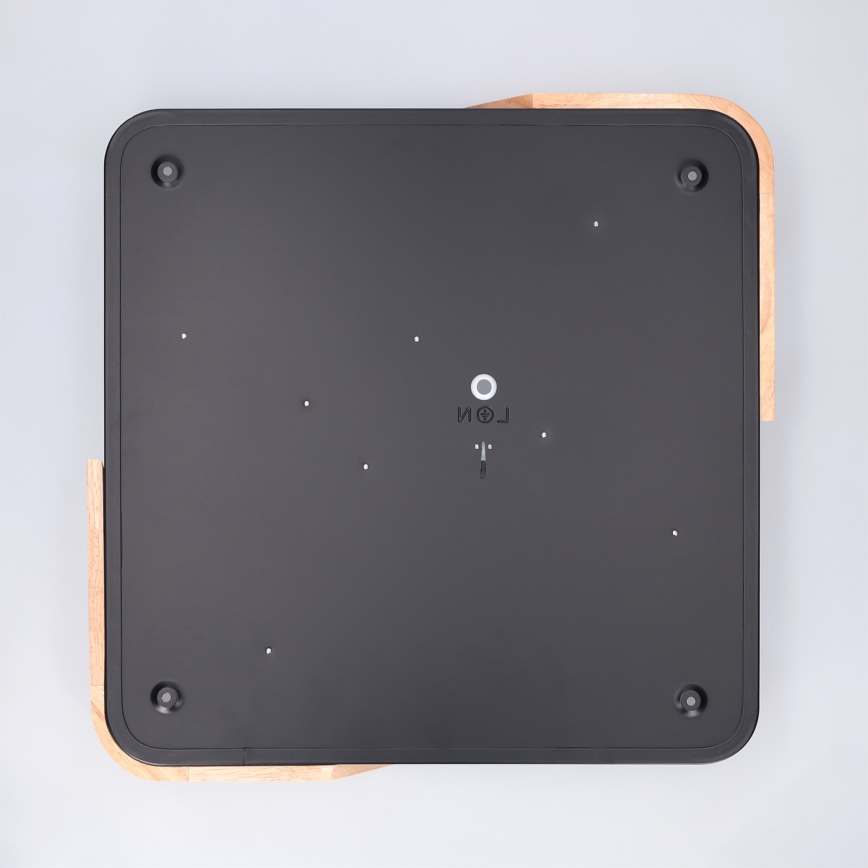 Brilagi - Plafonieră LED dimabilă PILANA LED/48W/230V 3000-6500K stejar/negru 42x42 cm + telecomandă