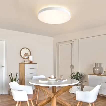 Brilagi - Plafonieră LED reglabilă GLASS POOL DOUBLE LED/60W/230V 3000-6000K 50 cm albă + telecomandă