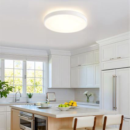 Brilagi - Plafonieră LED reglabilă GLASS POOL DOUBLE LED/60W/230V 3000-6000K 50 cm albă + telecomandă