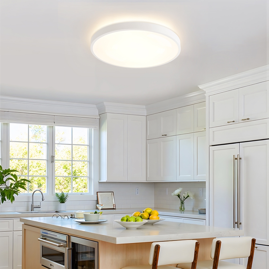 Brilagi - Plafonieră LED reglabilă GLASS POOL DOUBLE LED/60W/230V 3000-6000K 50 cm albă + telecomandă