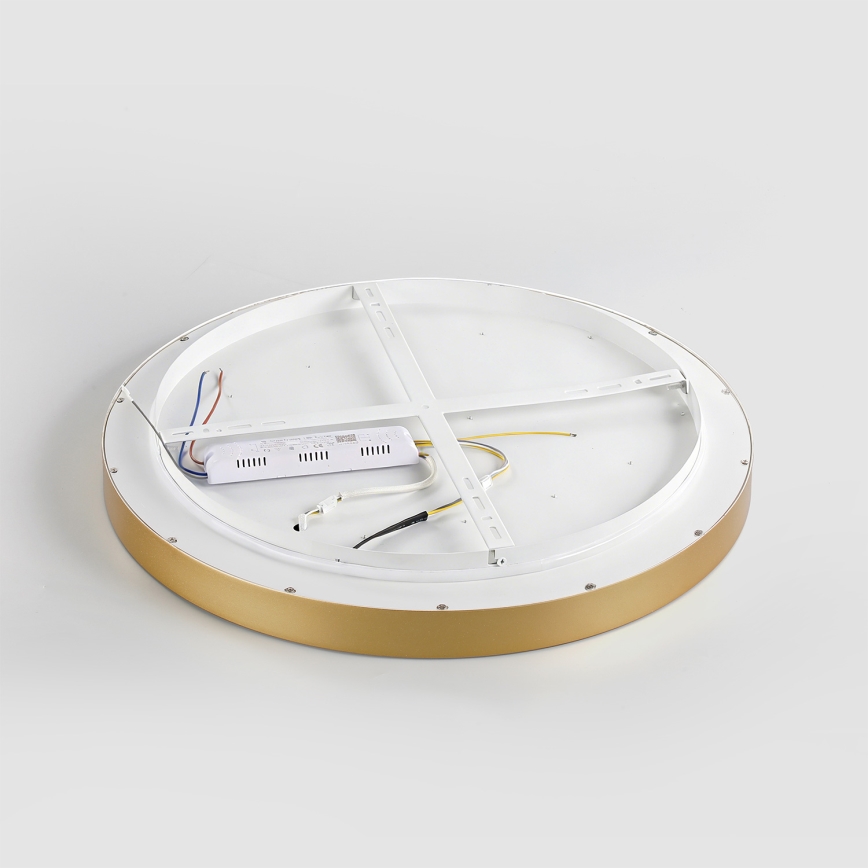 Brilagi - Plafonieră LED dimabilă GLASS POOL DOUBLE, 60W, 230V, 3000-6000K, 50 cm, auriu + telecomandă