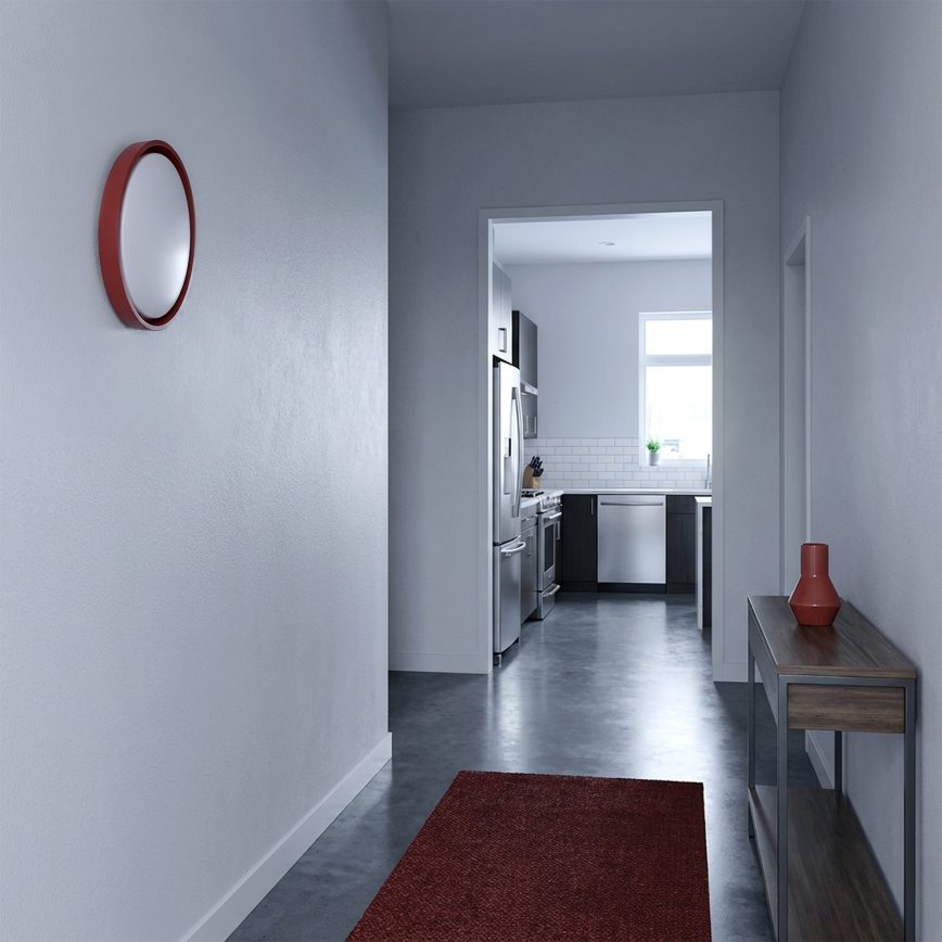 Brilagi - Plafonieră LED cu intensitate reglabilă MATTEO, 48W, 230V, 3000–6500K, Ø41 cm, roșie + telecomandă