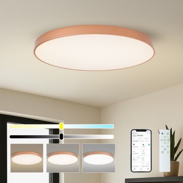 BRILAGI - Corp de iluminat LED reglabil pentru tavan POOL SMART LED/128W/230V 100 cm 3000-6000K Wi-Fi Tuya bronz + telecomandă