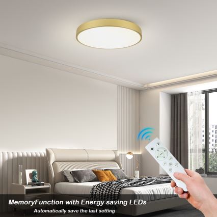 Brilagi - Plafonieră LED reglabilă POOL SMART LED/100W/230V 3000-6000K 80 cm aurie Wi-Fi Tuya + telecomandă