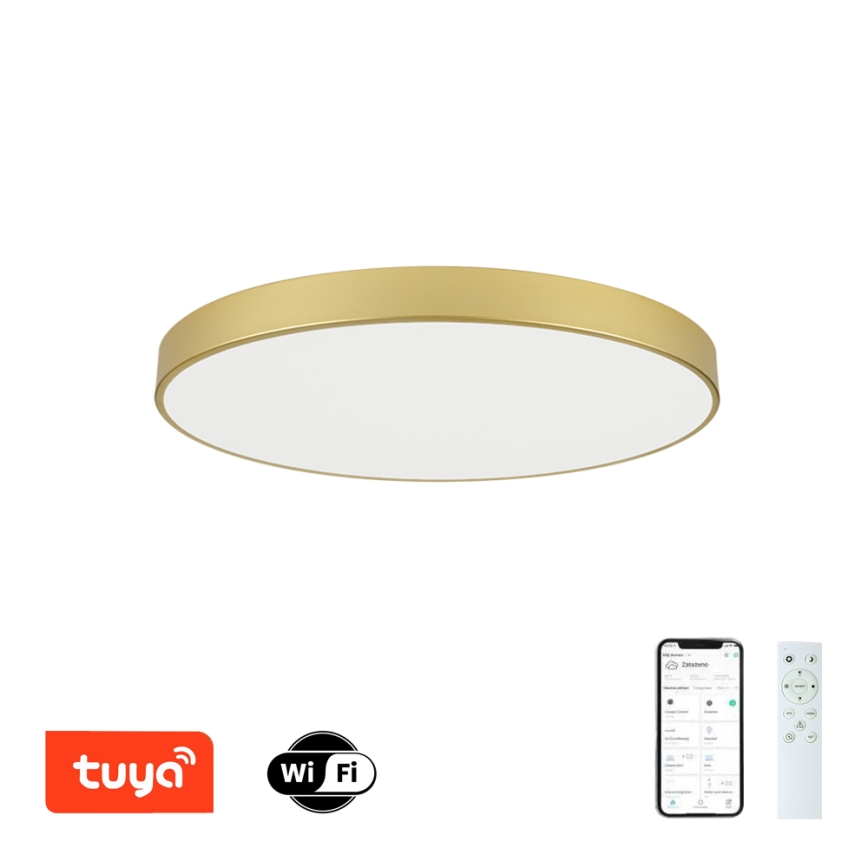 Brilagi - Plafonieră LED reglabilă POOL SMART LED/100W/230V 3000-6000K 80 cm aurie Wi-Fi Tuya + telecomandă