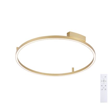 Brilagi - Plafonieră LED dimabilă PORTOFINO LED/60W/230V 3000-6000K Ø 80 cm finisaj auriu + telecomandă