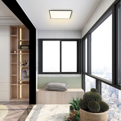 Brilagi - Plafonieră LED reglabilă SLIMFRAME LED/36W/230V 45x45 cm 3000-6000K negru + telecomandă