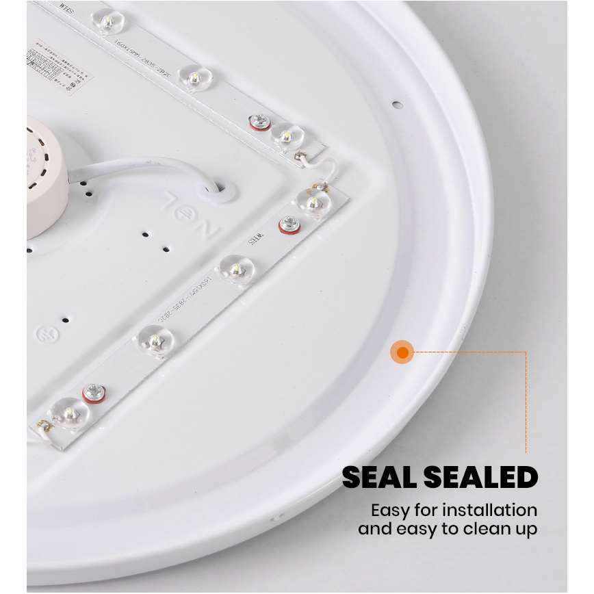 Brilagi - Lampă LED dimabilă SMART STARS, 36W, 230V, Ø48 cm, 2700-6500K, Wi-Fi Tuya + telecomandă