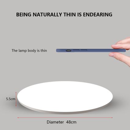 Brilagi - Lampă LED dimabilă SMART STARS, 36W, 230V, Ø48 cm, 2700-6500K, Wi-Fi Tuya + telecomandă