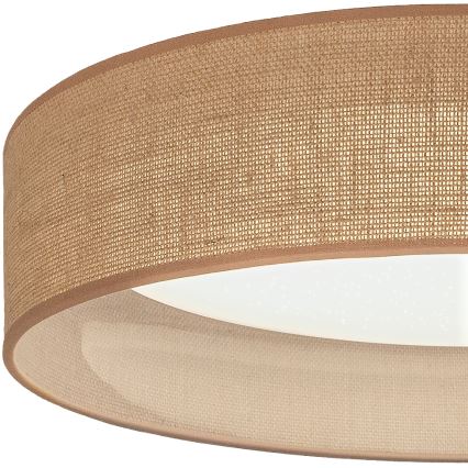 Brilagi - Plafonieră LED dimabilă VELVET SMARTIX STARS LED/36W/230V 3000-6000K diam. 55 cm bej Wi-Fi Tuya Beacon + telecomandă