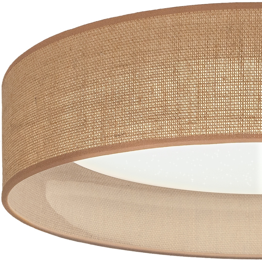 Brilagi - Plafonieră LED dimabilă VELVET SMARTIX STARS LED/36W/230V 3000-6000K diam. 55 cm bej Wi-Fi Tuya Beacon + telecomandă