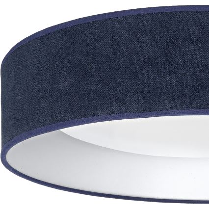 Brilagi - Plafonieră LED dimabilă VELVET SMARTIX LED/24W/230V 3000–6000K, Ø 45 cm, albastră, Wi‑Fi Tuya Beacon + telecomandă