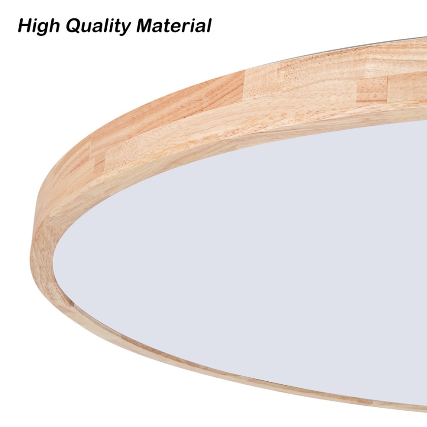 Brilagi - Plafonieră LED dimabilă WOODLINE LED/100W/230V 3000-6000K stejar Ø 80 cm + telecomandă
