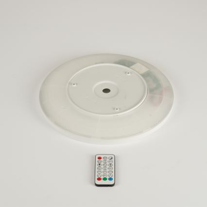 Brilagi - Plafonieră LED RGBW ULTRA SLIM, dimabilă, 18W, 230V, 2700-6500K, Ø30 cm, albă + telecomandă
