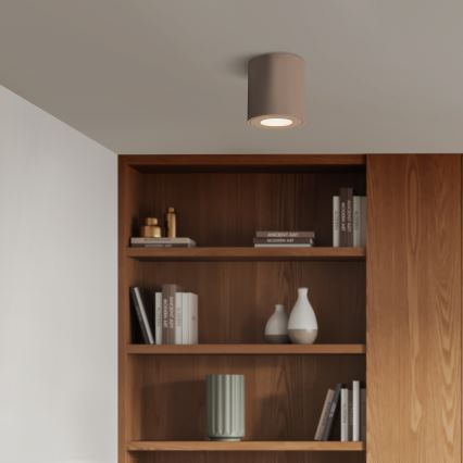 Brilagi - Lampă LED RGBW MIA reglabilă pentru baie 1xGU10/4,8W/230V 3000K 84x80 mm bej IP54 + telecomandă