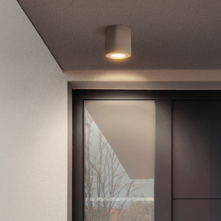 Brilagi - Lampă LED RGBW MIA reglabilă pentru baie 1xGU10/4,8W/230V 3000K 84x80 mm bej IP54 + telecomandă