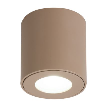Brilagi - Lampă LED RGBW MIA reglabilă pentru baie 1xGU10/4,8W/230V 3000K 84x80 mm bej IP54 + telecomandă