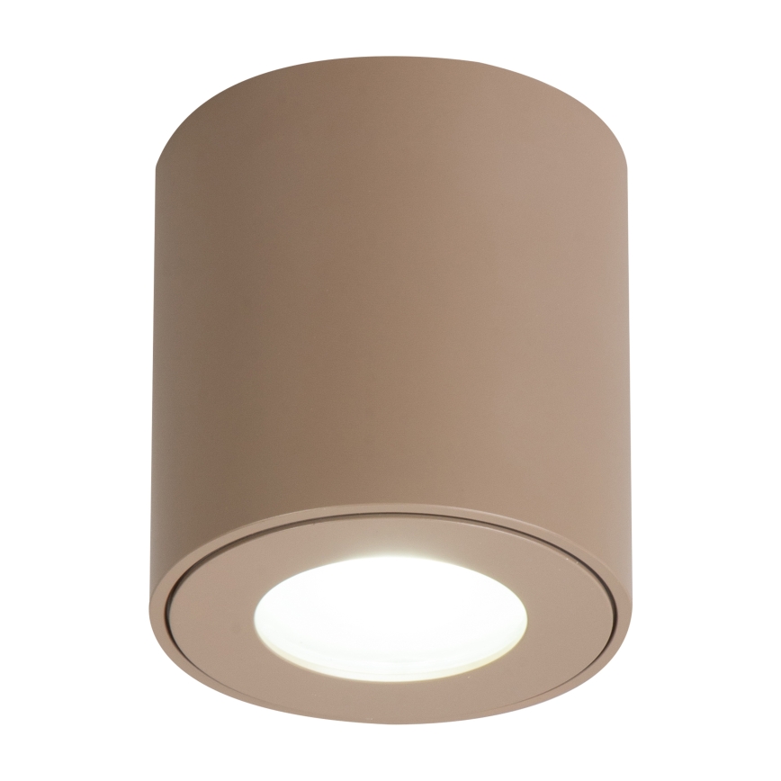 Brilagi - Lampă LED RGBW MIA reglabilă pentru baie 1xGU10/4,8W/230V 3000K 84x80 mm bej IP54 + telecomandă