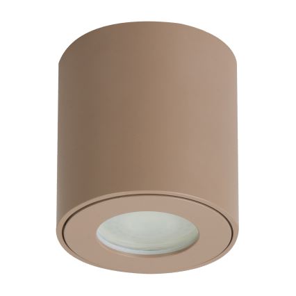 Brilagi - Lampă LED RGBW MIA reglabilă pentru baie 1xGU10/4,8W/230V 3000K 84x80 mm bej IP54 + telecomandă