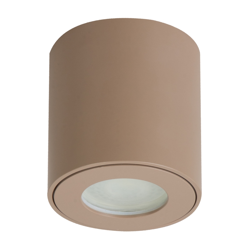 Brilagi - Lampă LED RGBW MIA reglabilă pentru baie 1xGU10/4,8W/230V 3000K 84x80 mm bej IP54 + telecomandă