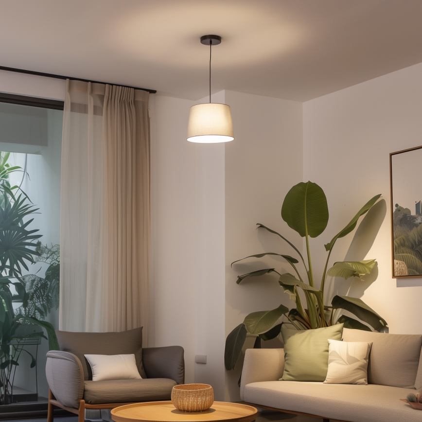 Brilagi - Corp de iluminat LED suspendat pe cablu CERIA, 1xE27/40W/230V, Ø 30 cm, gri