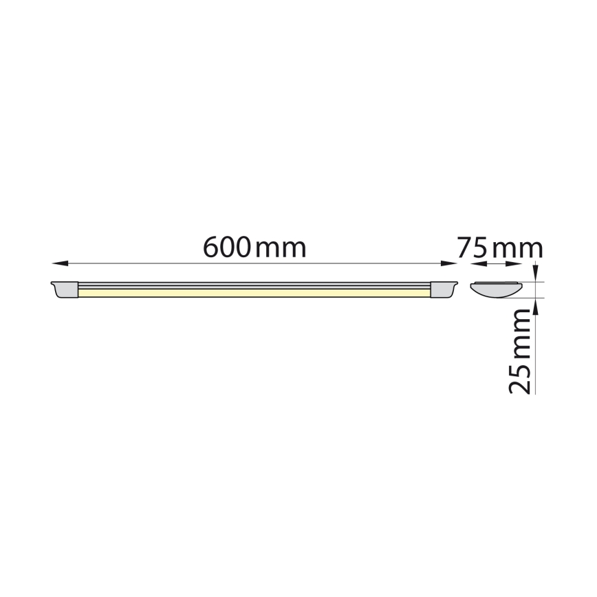 Brilagi - Corp de iluminat LED tip tub AVERO LED/16W/230V 60 cm