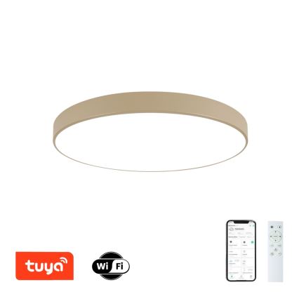 Brilagi - Plafonieră LED dimabilă POOL SMART LED/100W/230V 3000-6000K 80 cm bej Wi-Fi Tuya + telecomandă