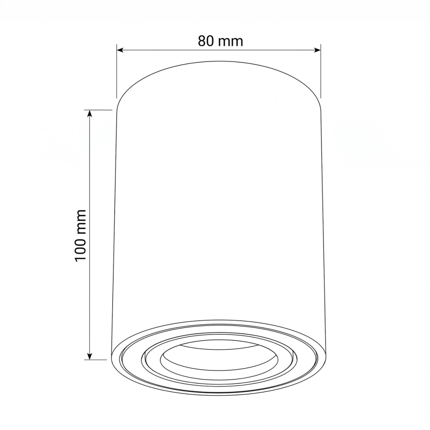 BRILAGI - Corp de iluminat tip spot MIA 1xGU10/30W/230V 100x80 mm albastru
