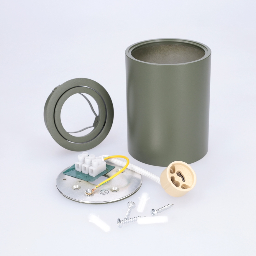 BRILAGI - Corp de iluminat tip spot MIA 1xGU10/30W/230V 100x80 mm verde închis