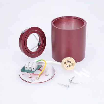 BRILAGI - Corp de iluminat tip spot MIA 1xGU10/30W/230V 84x80 mm bordo