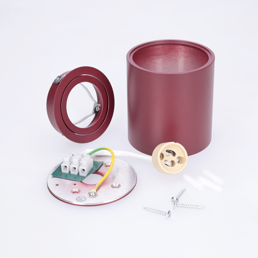 BRILAGI - Corp de iluminat tip spot MIA 1xGU10/30W/230V 84x80 mm bordo