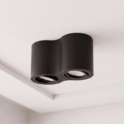 BRILAGI - Corp de iluminat tip spot MIA DOUBLE 2xGU10/30W/230V negru