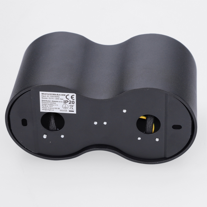 BRILAGI - Corp de iluminat tip spot MIA DOUBLE 2xGU10/30W/230V negru