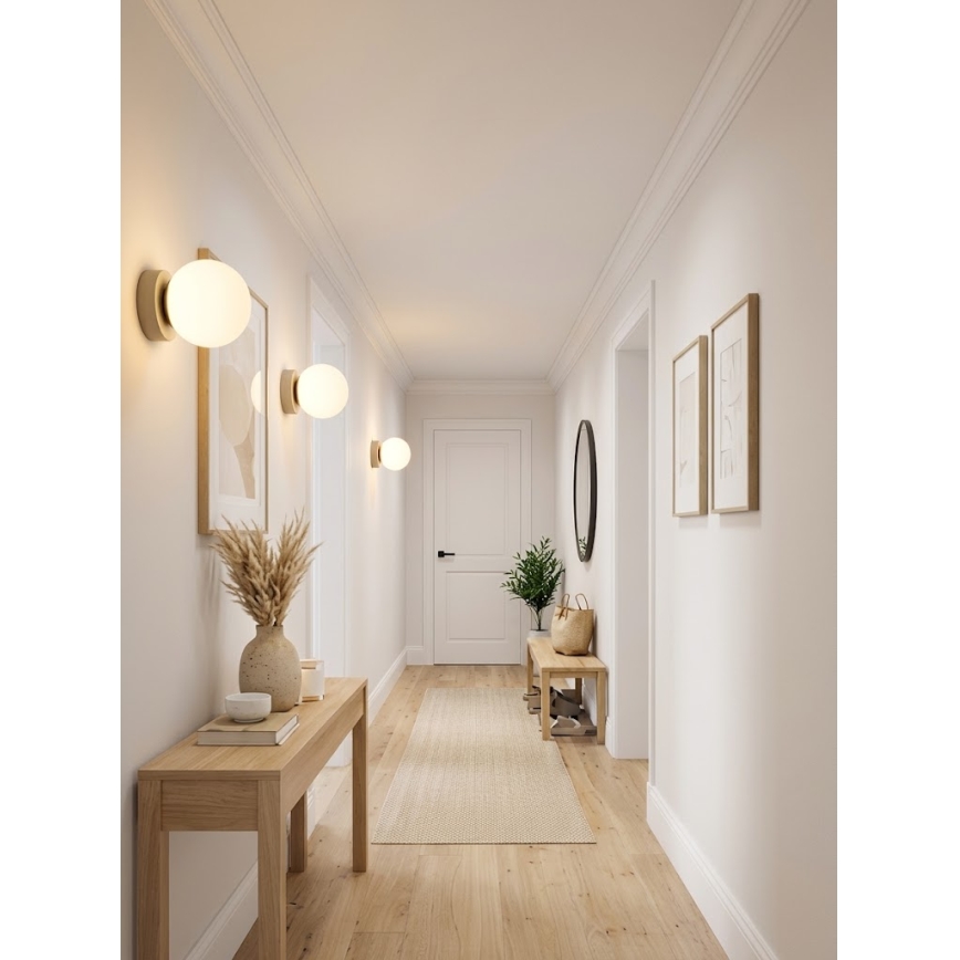 BRILAGI - Corp de iluminat tip spot MILO ECRU 1xE27/60W/230V Ø 15 cm bej/auriu