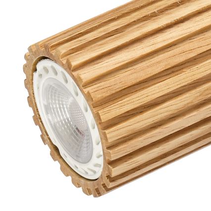 Brilagi - Corp de iluminat tip spot MODERN WOOD 4xGU10/8W/230V lemn de cauciuc/alb