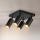 Brilagi - Corp de iluminat tip spot SELE SQUARE 4xGU10/30W/230V negru/auriu