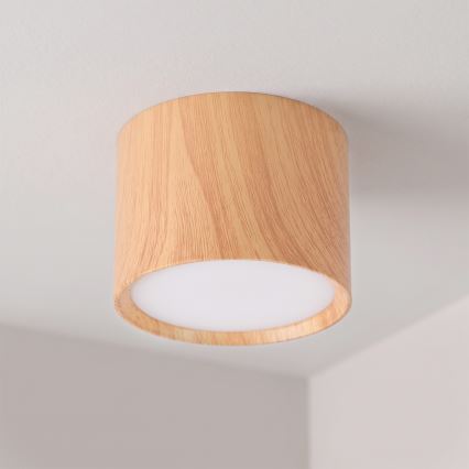 BRILAGI - Corp de iluminat tip spot SMOOTH 1xGX53/15W/230V 60x82 mm decor stejar