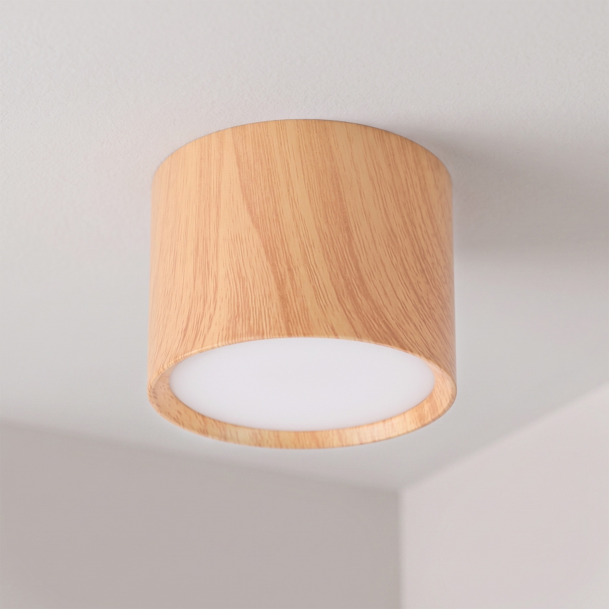 BRILAGI - Corp de iluminat tip spot SMOOTH 1xGX53/15W/230V 60x82 mm decor stejar