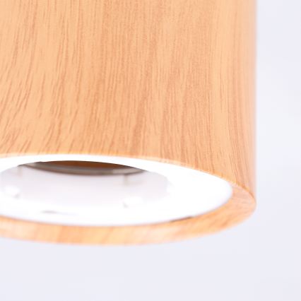 BRILAGI - Corp de iluminat tip spot SMOOTH 1xGX53/15W/230V 60x82 mm decor stejar