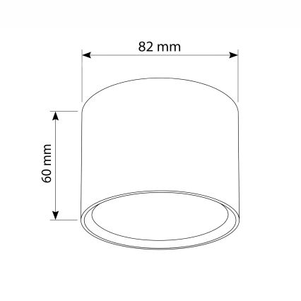 BRILAGI - Corp de iluminat tip spot SMOOTH 1xGX53/15W/230V 60x82 mm decor stejar
