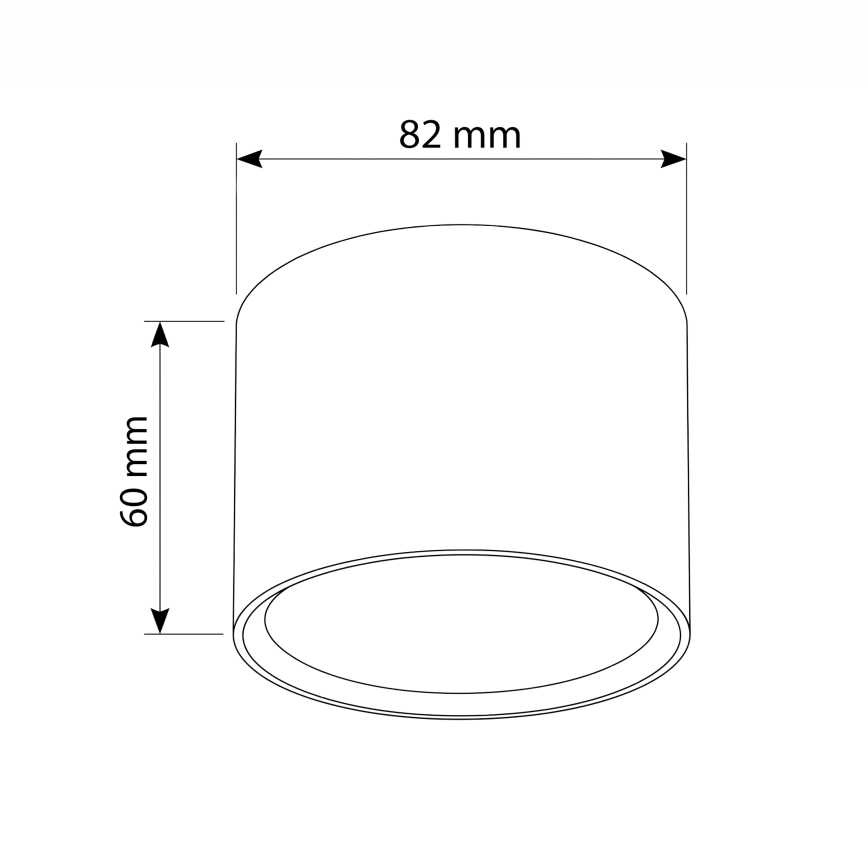 BRILAGI - Corp de iluminat tip spot SMOOTH 1xGX53/15W/230V 60x82 mm decor stejar