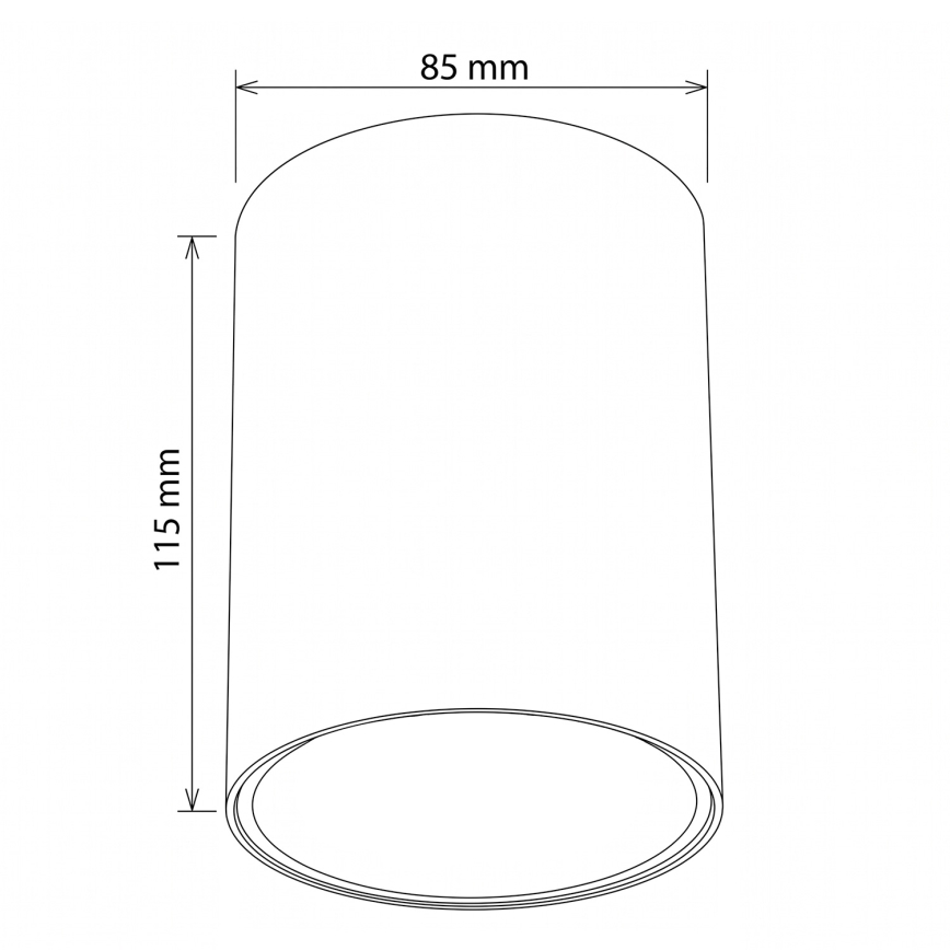 BRILAGI - Corp de iluminat tip spot TRINE 1xGU10/30W/230V bordo