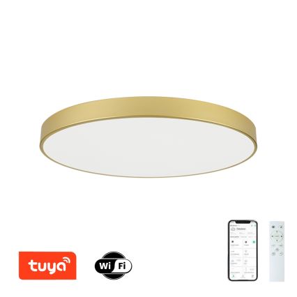 Brilagi - Plafonieră LED reglabilă POOL SMART LED/128W/230V 3000-6000K 100 cm aurie Wi-Fi Tuya + telecomandă