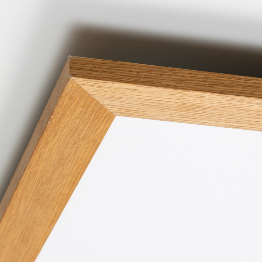 Brilagi - Plafonieră LED dimabilă SLIMFRAME WOOD LED/58W/230V 64x64 cm 3000-6000K maro + telecomandă