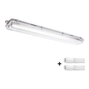 Brilagi - Corp LED tehnic, etanș la praf, tip fluorescent OPTIMA T8 2xG13/9W/230V 4000K IP65 67,5 cm